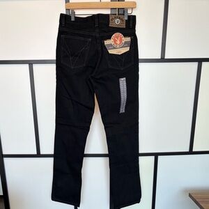 VINTAGE Y2K Playboy jeans. Women’s 31. Black denim button fly. High rise. NWT